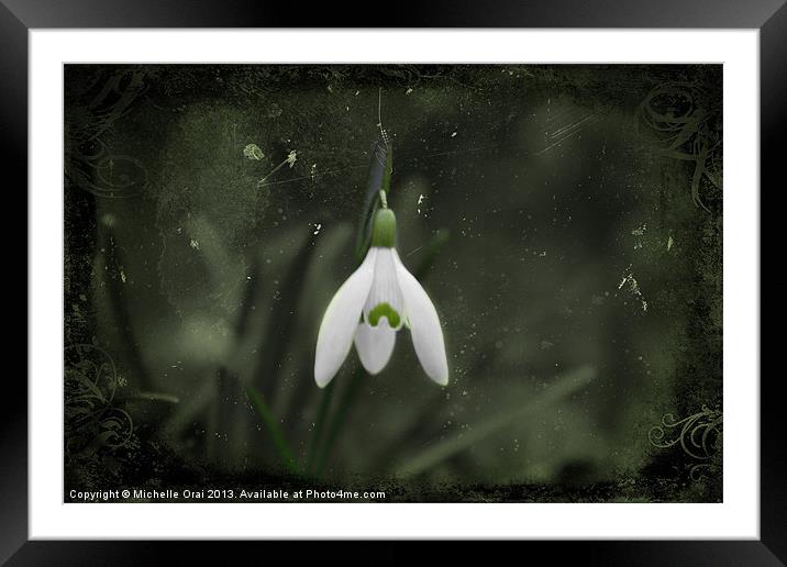 Out of the Darkness Framed Mounted Print by Michelle Orai
