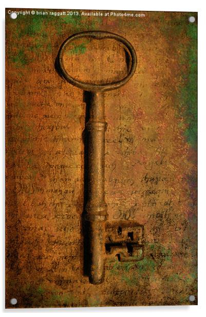 An Old Key Acrylic by Brian  Raggatt