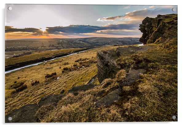 Windgather Rocks Acrylic by Phil Tinkler