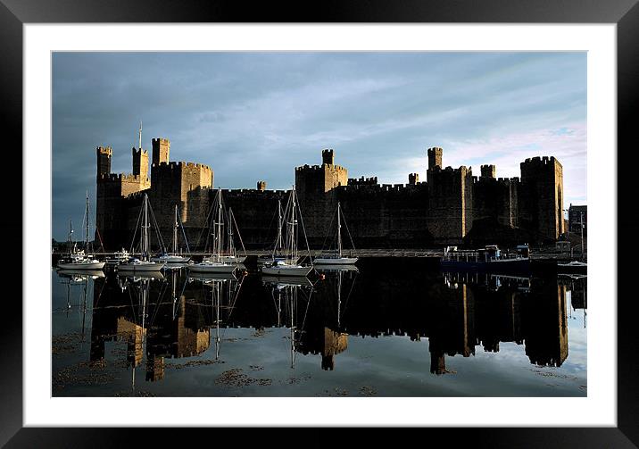 Caernarfon Castle Framed Mounted Print by Kevin OBrian