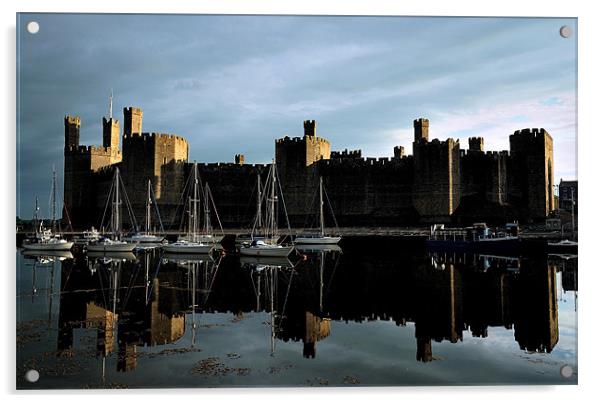 Caernarfon Castle Acrylic by Kevin OBrian
