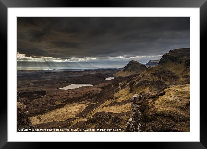 The Quiraing at Dawn, Isle of Skye, Scotland Framed Mounted Print by Creative Photography Wales