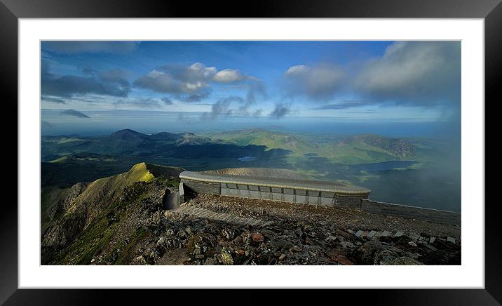 Mount Snowdon Framed Mounted Print by Kevin OBrian