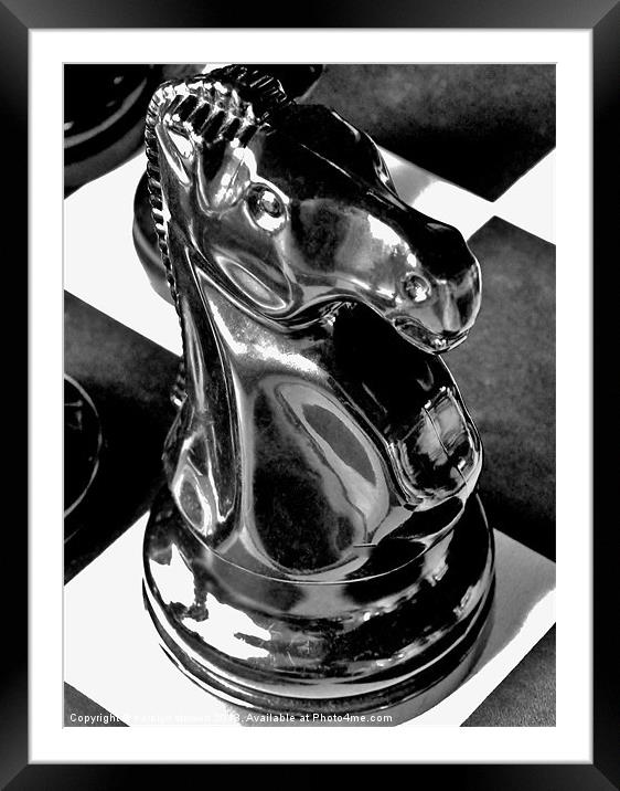 Checkmate Framed Mounted Print by carolyn stewart