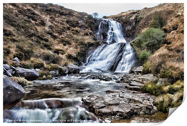 Isle of Skye Waterfall Print by Andy Anderson