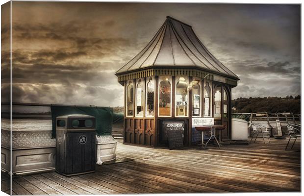 Pier Shop Canvas Print by Ian Mitchell