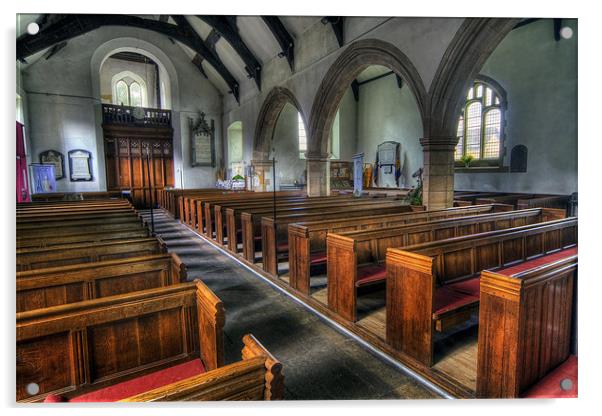 St Grwsts Church Acrylic by Ian Mitchell