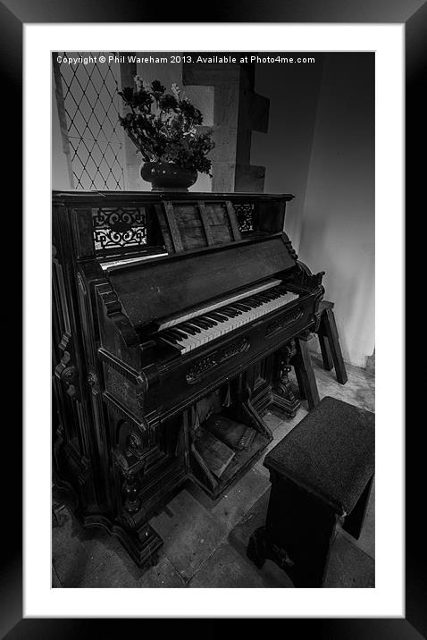 Double Keyboard Framed Mounted Print by Phil Wareham