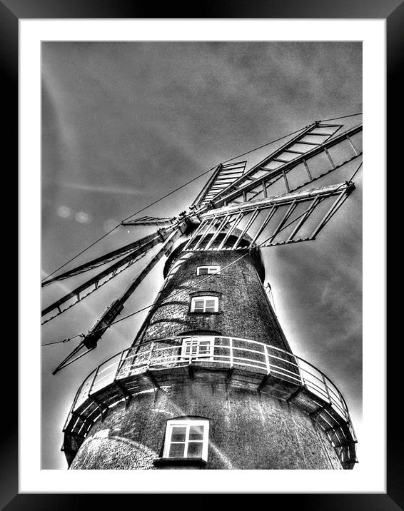 Windmill of the Fens Framed Mounted Print by carin severn