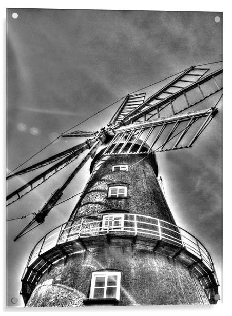 Windmill of the Fens Acrylic by carin severn