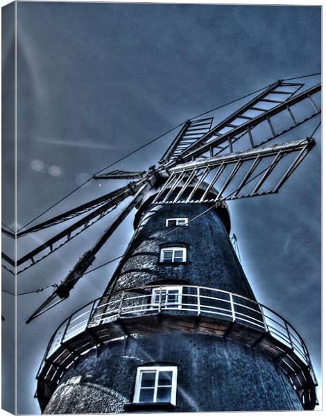 The Mill of the Fens Canvas Print by carin severn
