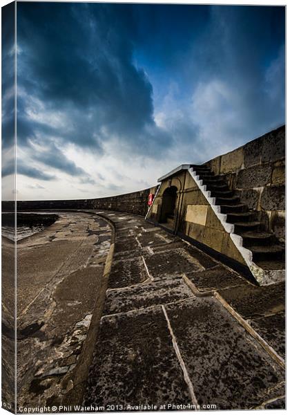 Steps over the seat Canvas Print by Phil Wareham