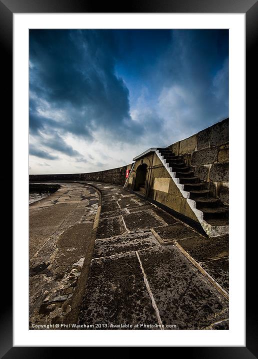 Steps over the seat Framed Mounted Print by Phil Wareham