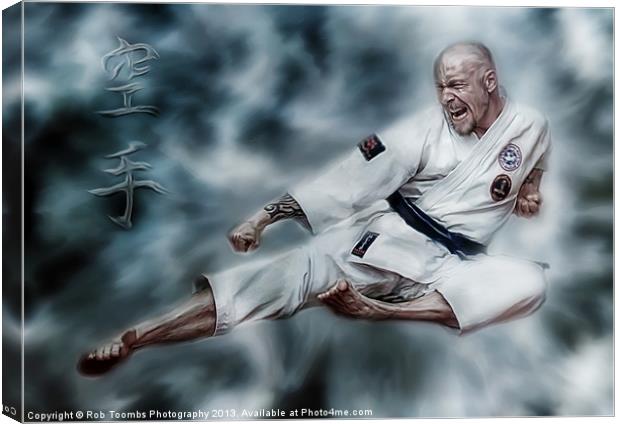 THE SPIRIT OF KARATE Canvas Print by Rob Toombs