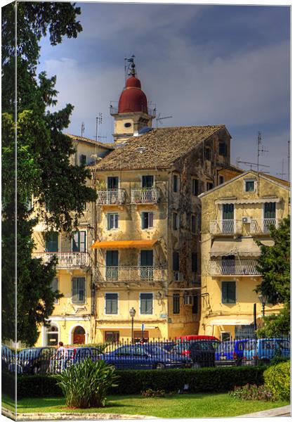 The Red Bell-Tower Canvas Print by Tom Gomez