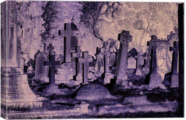 Graveyard Canvas Print by kelly Draper