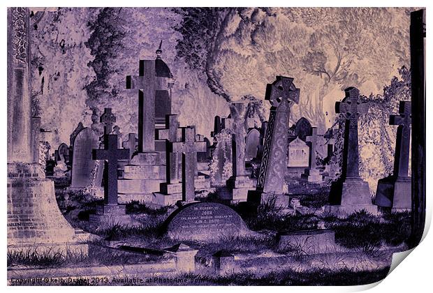 Graveyard Print by kelly Draper