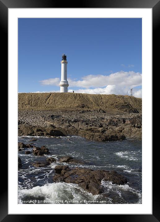 Girdleness Lighthouse Rocks Photo Framed Mounted Print by Bill Buchan