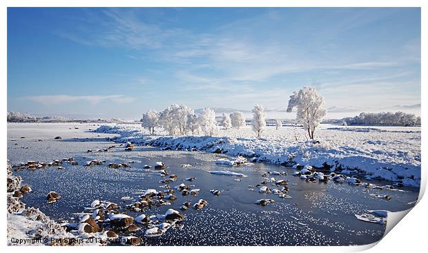 Winter Magic - Rannoch Moor, Scotland Print by Pat Speirs