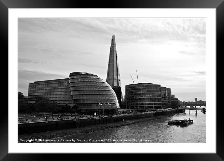 The Shard London Framed Mounted Print by Graham Custance