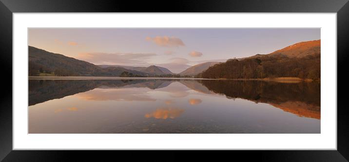 The Lake District: Grasmere Panorama Framed Mounted Print by Rob Parsons