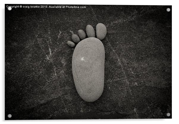 Footprint Acrylic by craig beattie