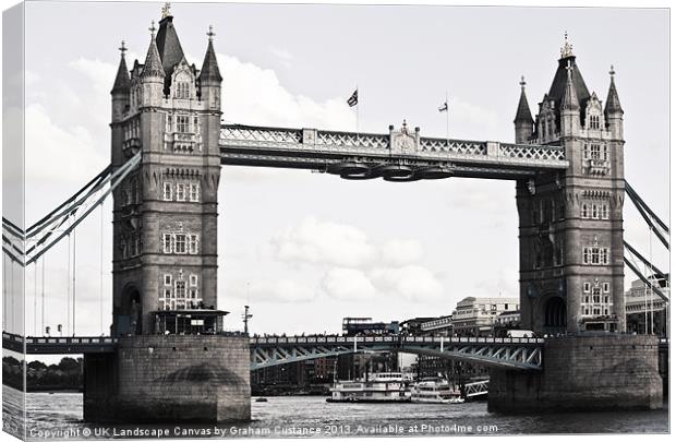 Tower Bridge, London Canvas Print by Graham Custance