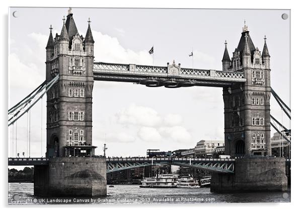 Tower Bridge, London Acrylic by Graham Custance