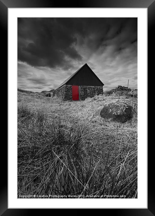 The Red Barn Door, Isle of Skye, Scotland Framed Mounted Print by Creative Photography Wales