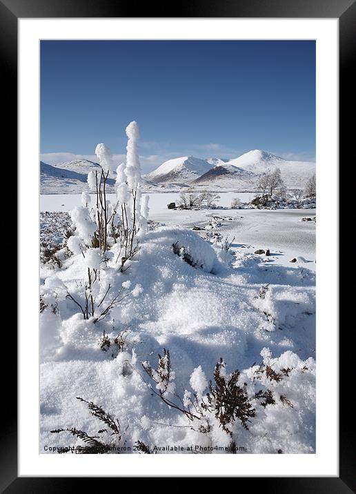 Winter in the Scottish Highlands. Framed Mounted Print by John Cameron