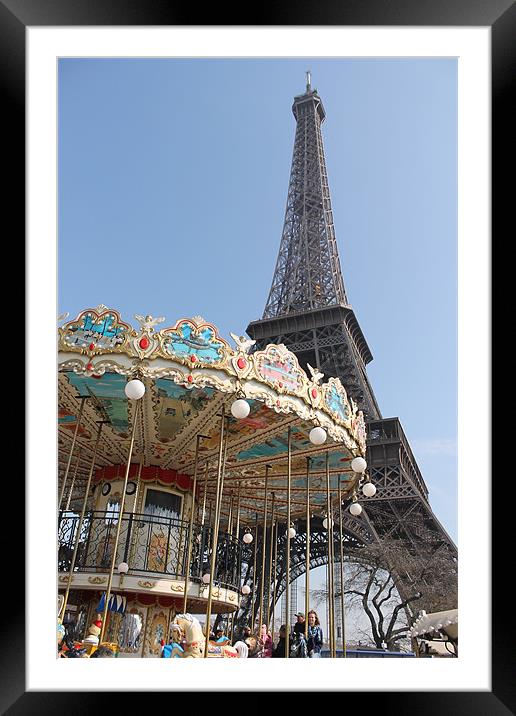 Eiffel Tower Framed Mounted Print by neal frost
