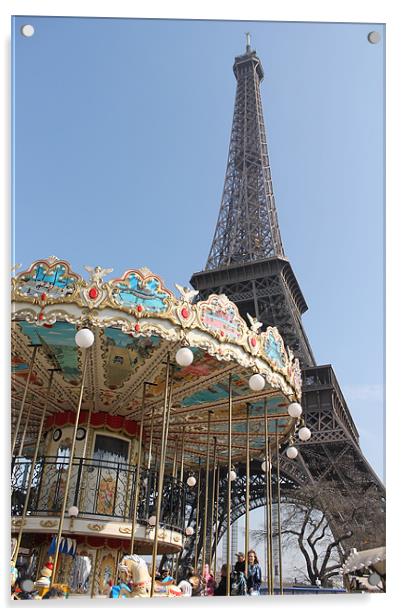 Eiffel Tower Acrylic by neal frost