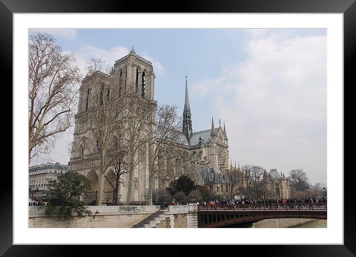 Notre Dame Framed Mounted Print by neal frost