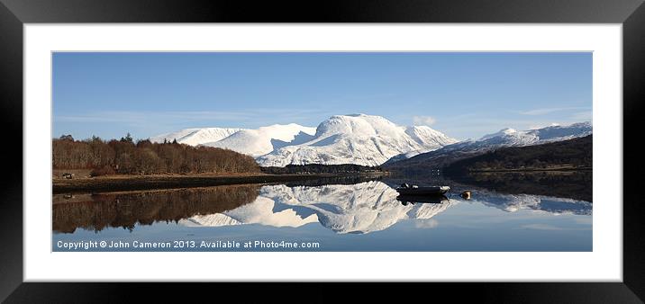 Winter reflections. Framed Mounted Print by John Cameron