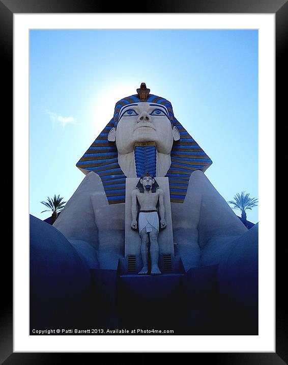 Sphinx at the Luxor Vegas Framed Mounted Print by Patti Barrett