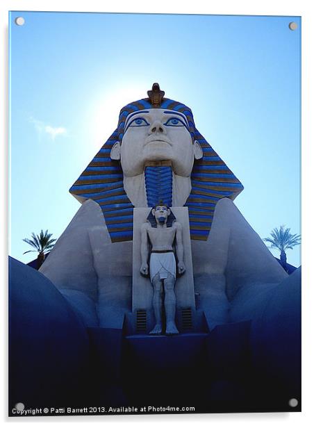 Sphinx at the Luxor Vegas Acrylic by Patti Barrett