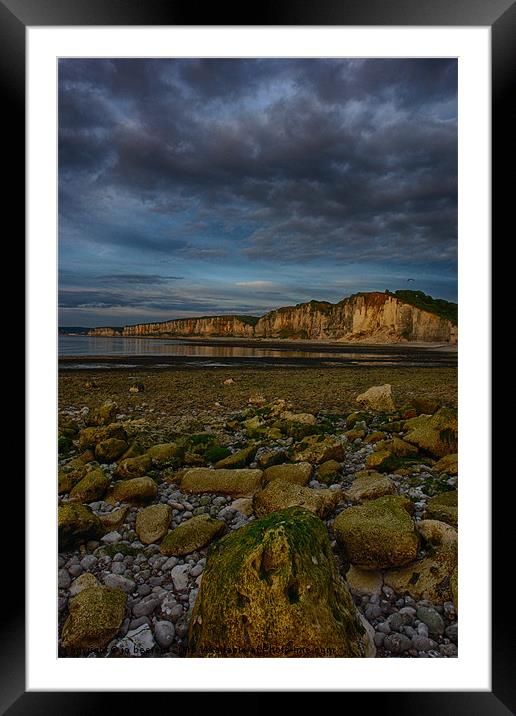 cliffs at yport Framed Mounted Print by Jo Beerens