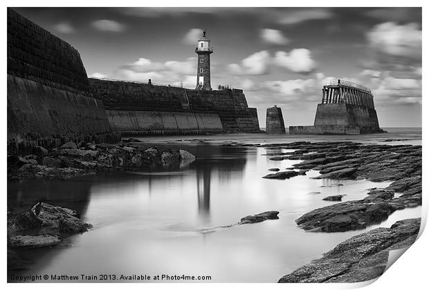 Reflections in Whitby Print by Matthew Train