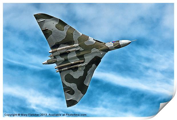 Vulcan Bomber Print by Mary Fletcher