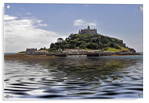 St Michaels Mount Acrylic by Peter Cope
