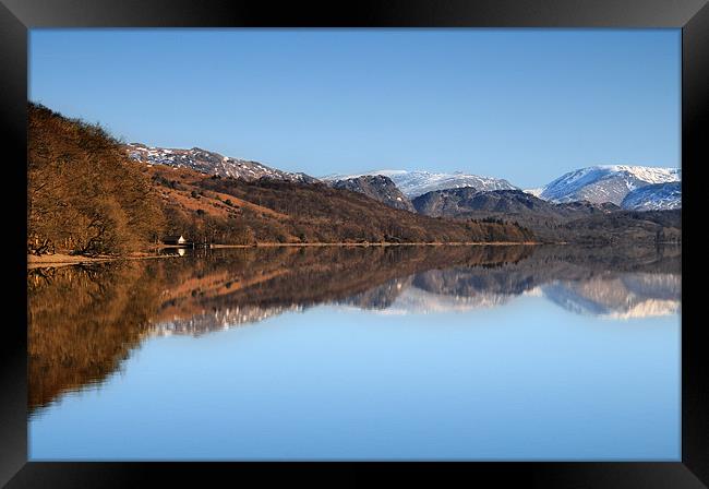 Coniston winter reflection Framed Print by Robert Fielding