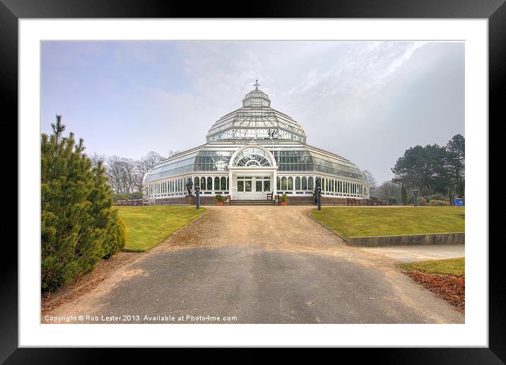 Sefton Park, Palm house Framed Mounted Print by Rob Lester
