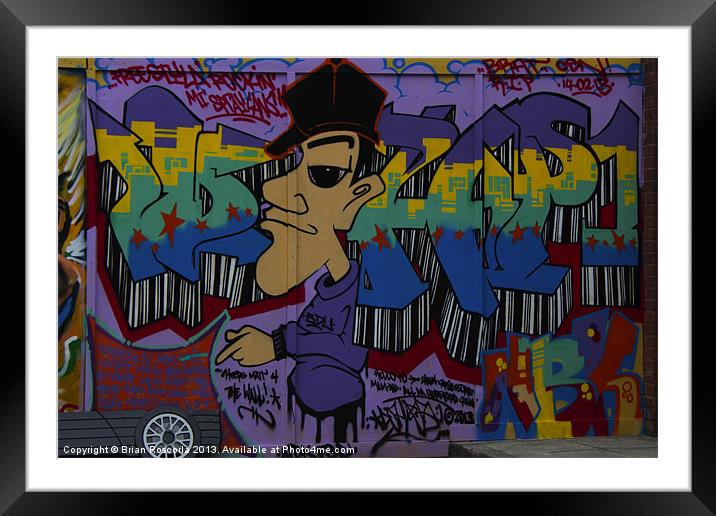 Graffiti Montpelier Framed Mounted Print by Brian Roscorla