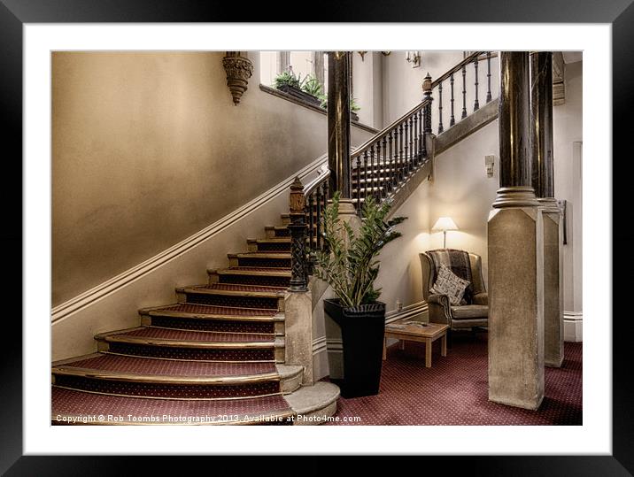 THE GRAND STAIRCASE Framed Mounted Print by Rob Toombs