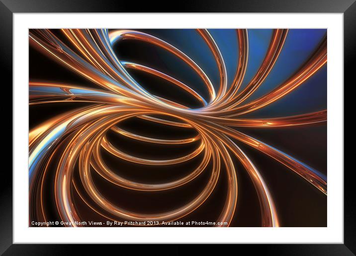 Chrome Tubes II Framed Mounted Print by Ray Pritchard