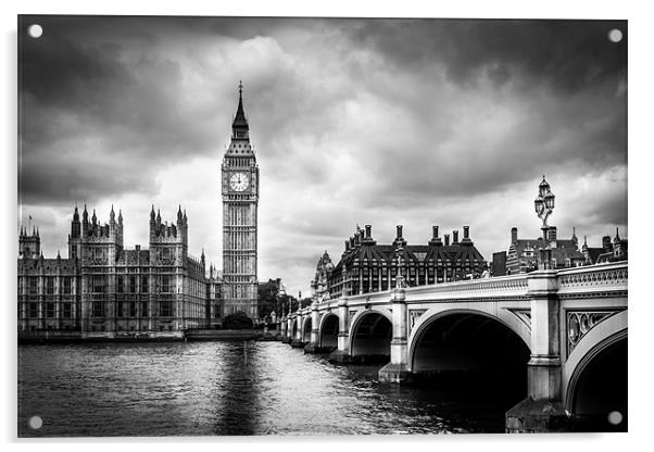 Westminster In London Acrylic by Jonny Essex