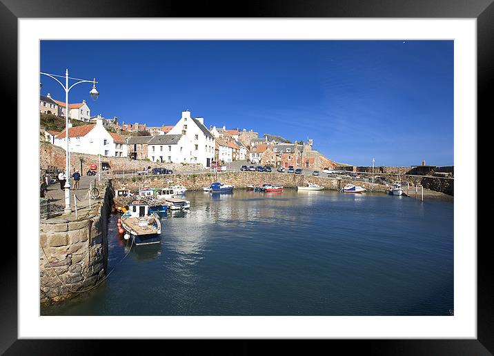 Crail Harbour Framed Mounted Print by Andrew Beveridge