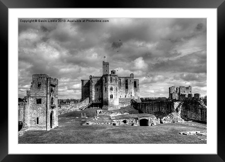 Warkworth Castle, Northumberland Framed Mounted Print by Gavin Liddle