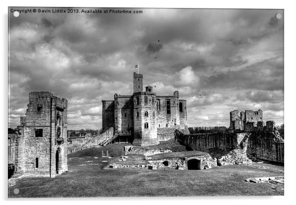 Warkworth Castle, Northumberland Acrylic by Gavin Liddle