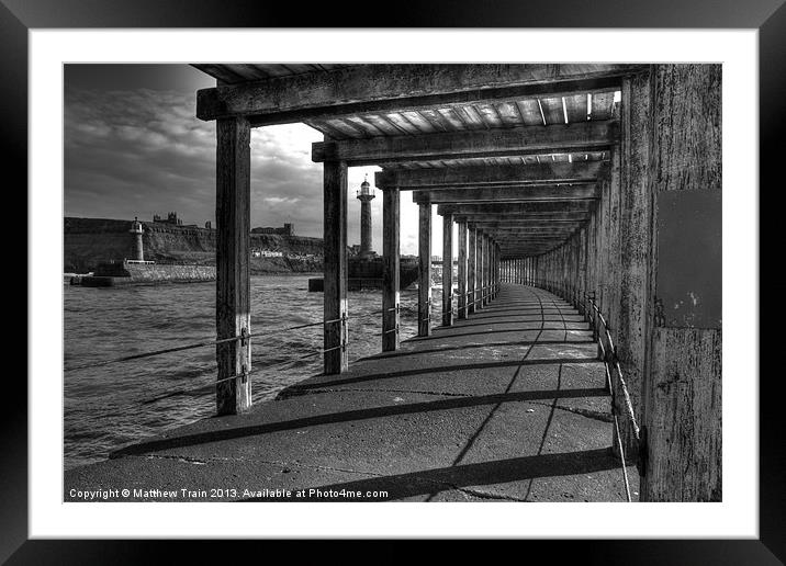 Under the Pier Framed Mounted Print by Matthew Train